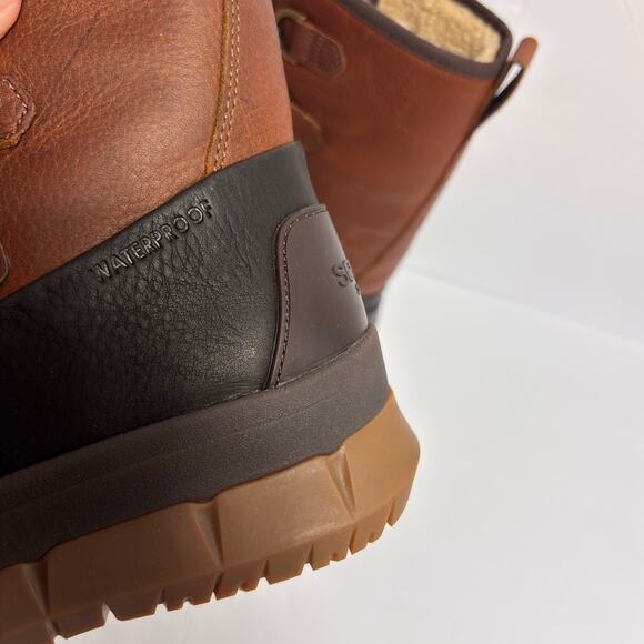 SPERRY WOMEN'S CALF HIGH KITTERY BOOT WOOL TAN WINTER BOOTS SIZE 5.5 NEW - Picture 8 of 10